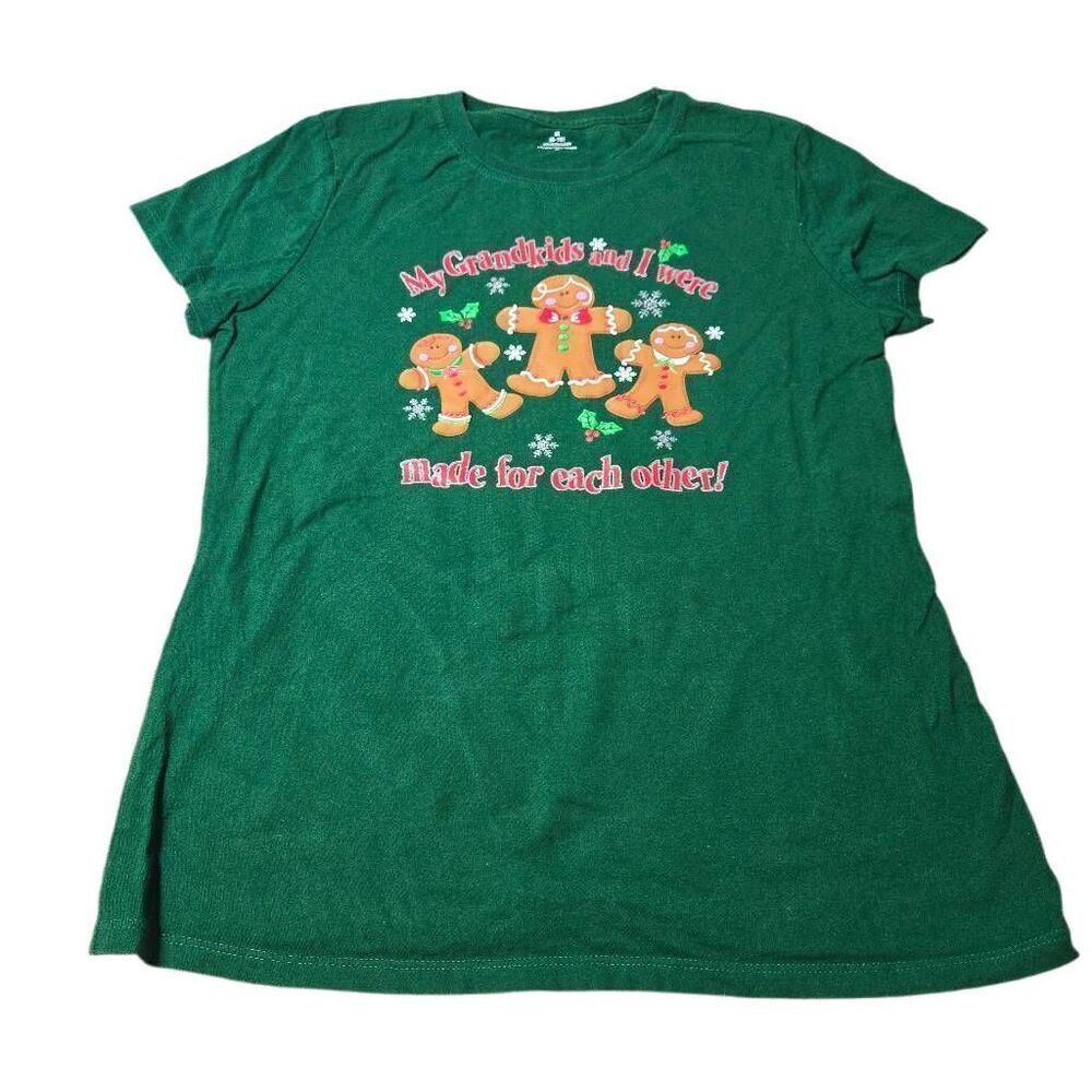 My Grandkids Christmas Gingerbread shirt M8/10